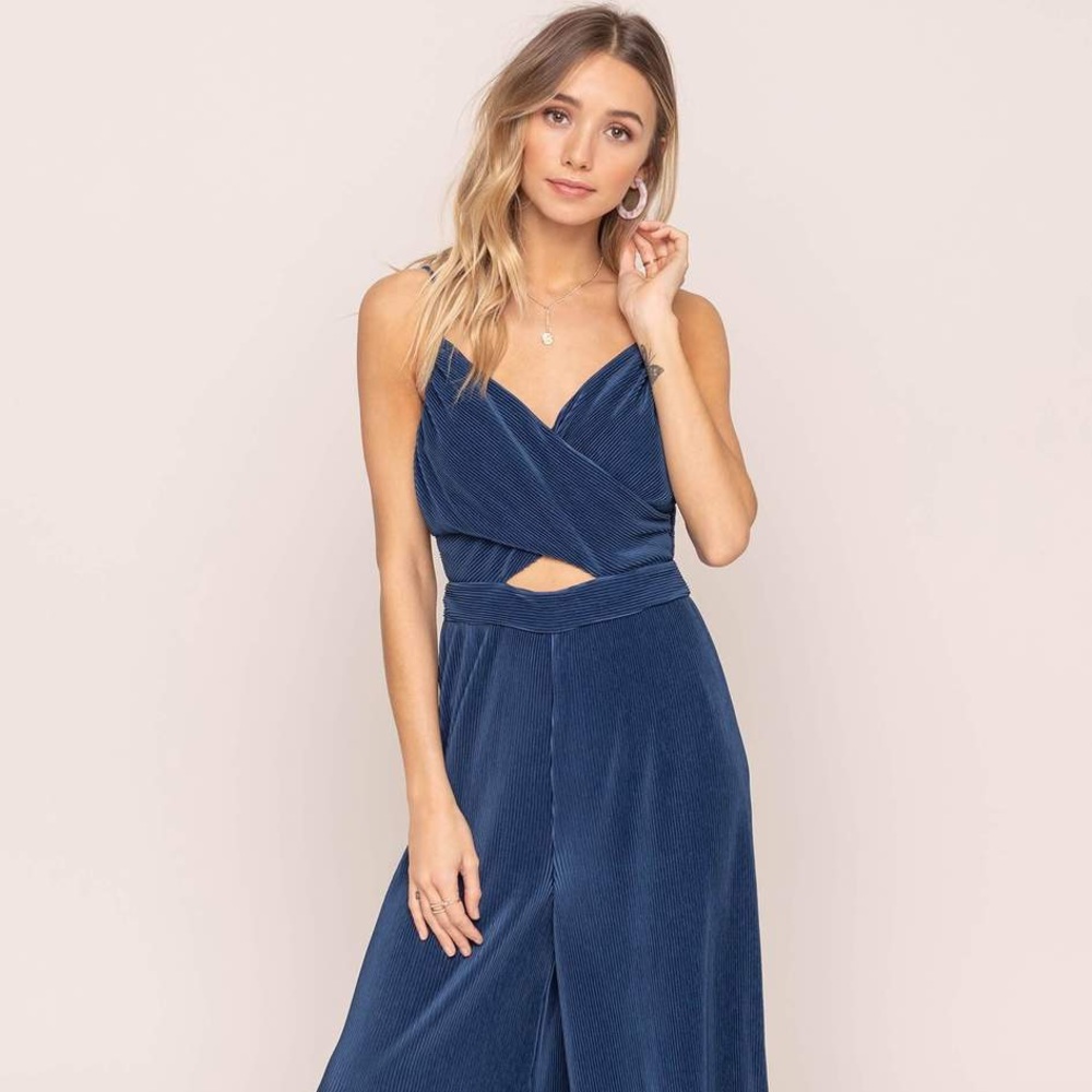 Astr Blue Jumpsuit